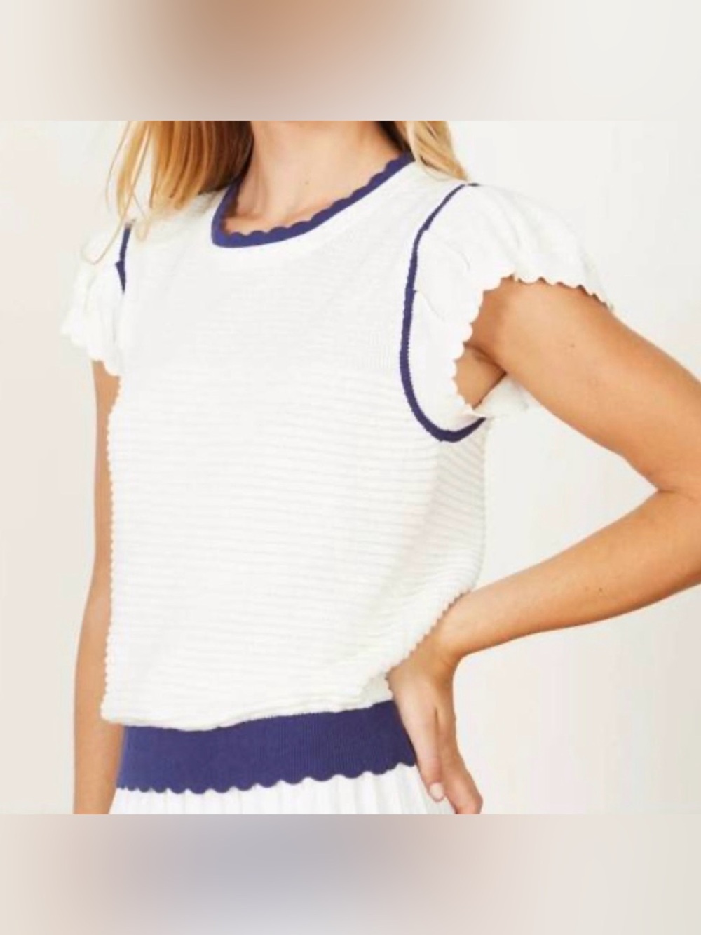 Caballero Cap Sleeve Sweater,Size M, Like New